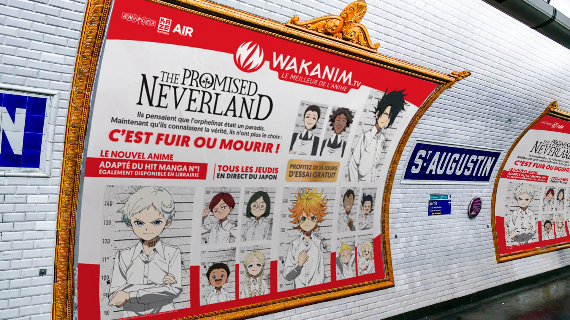 Subway print display - Paris