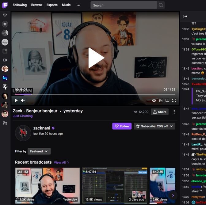 Celebrities and Streamers