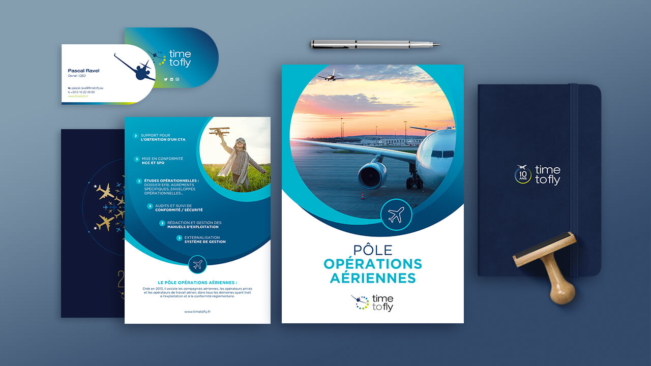 Déclinaisons digitales et papeterie